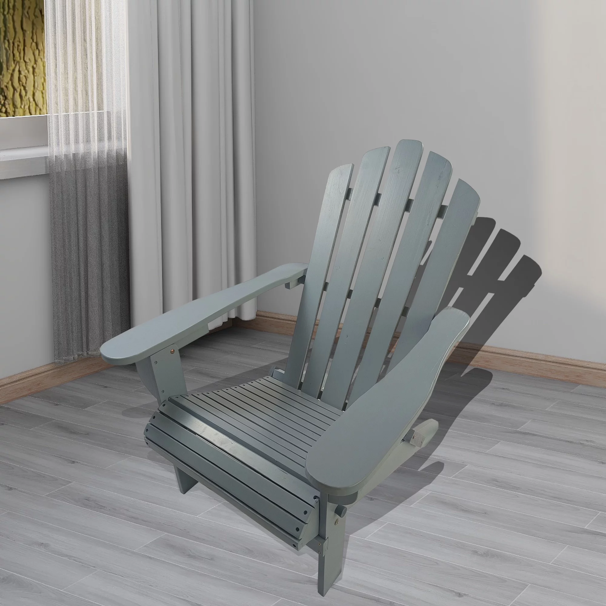Foldable Adirondack Chair - 1 chair in 1 carton - Relax in Style Indoors or Outdoors