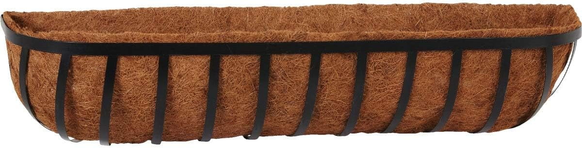 Black 36-Inch Canterbury Horse Trough Planter HTCB36-B