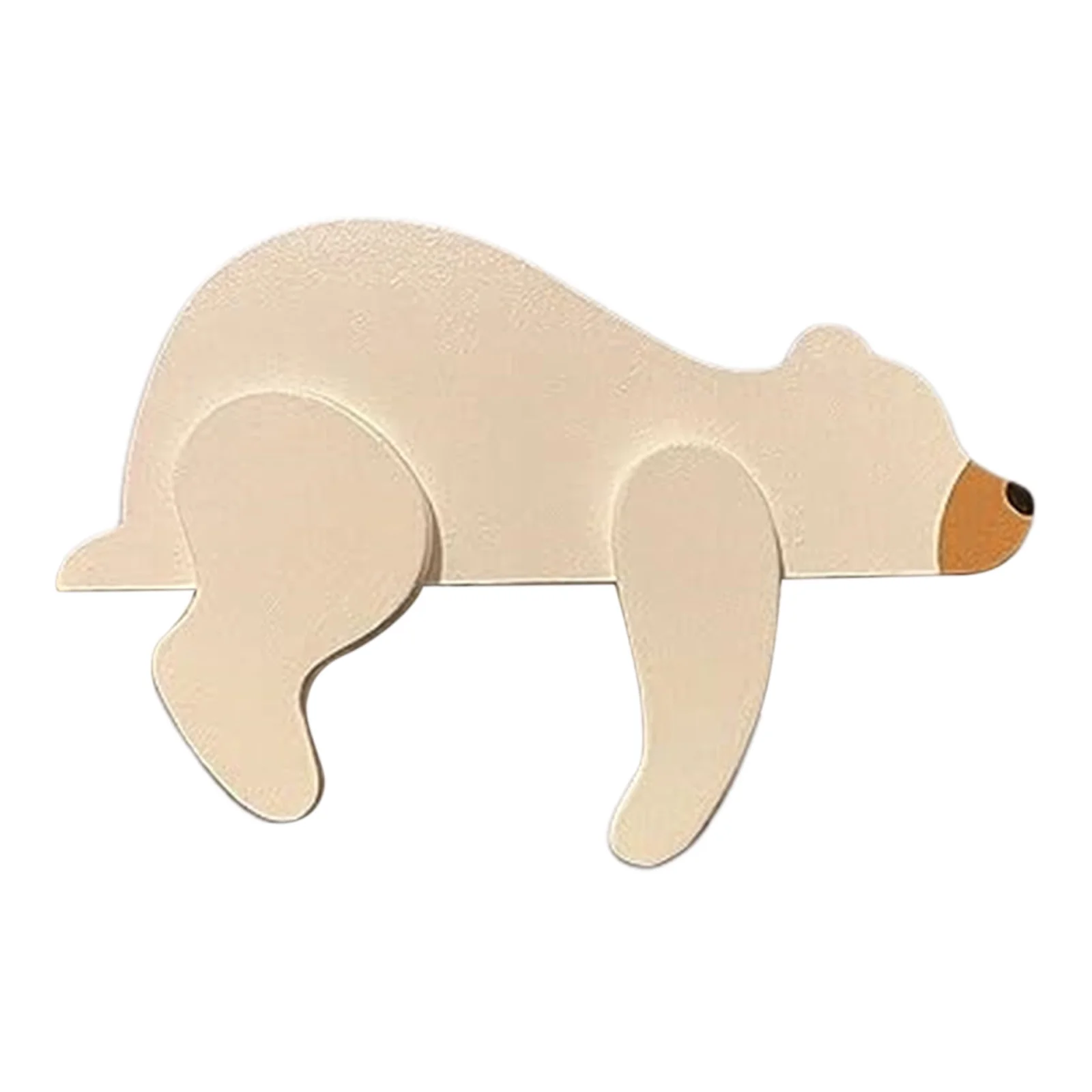 SIfdSeng Animal Decor Bear Craft Handmade Black Brown White Bear Silhouette Animal Decor for Fireplace Bookshelf Desk 4th of July Outdoor Decorations for Party Gifts for Fathers Day