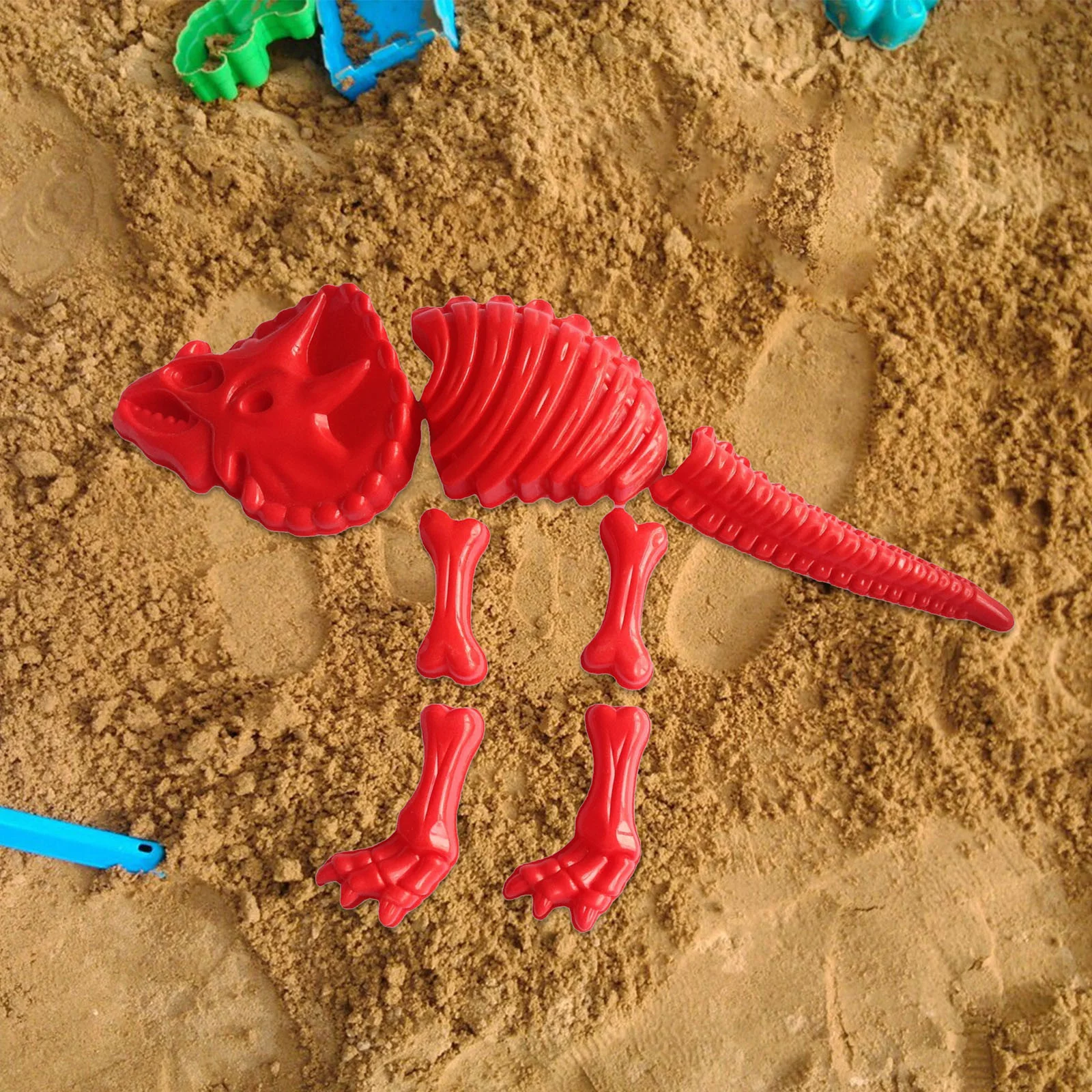 Spin And Seaway Water Table Play Sand Molds Dinosaur Skeleton Molds Children's Educational Beach Toys Summer Series