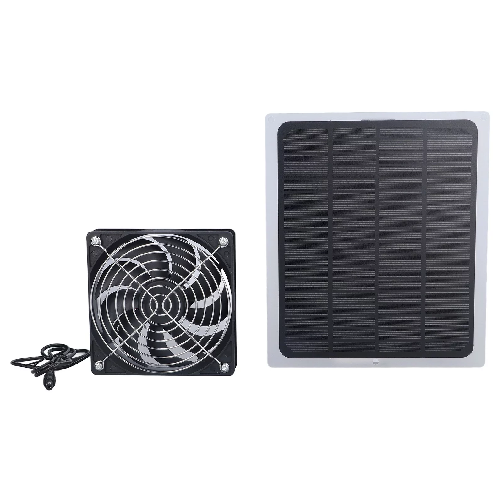 6W Solar Powered Fan with Protecting Net Waterproof Solar Panel, and DC High Rotating Speed Ventilation Fan for Outdoor Shed, Chicken Coop, Greenhouse, Dog House