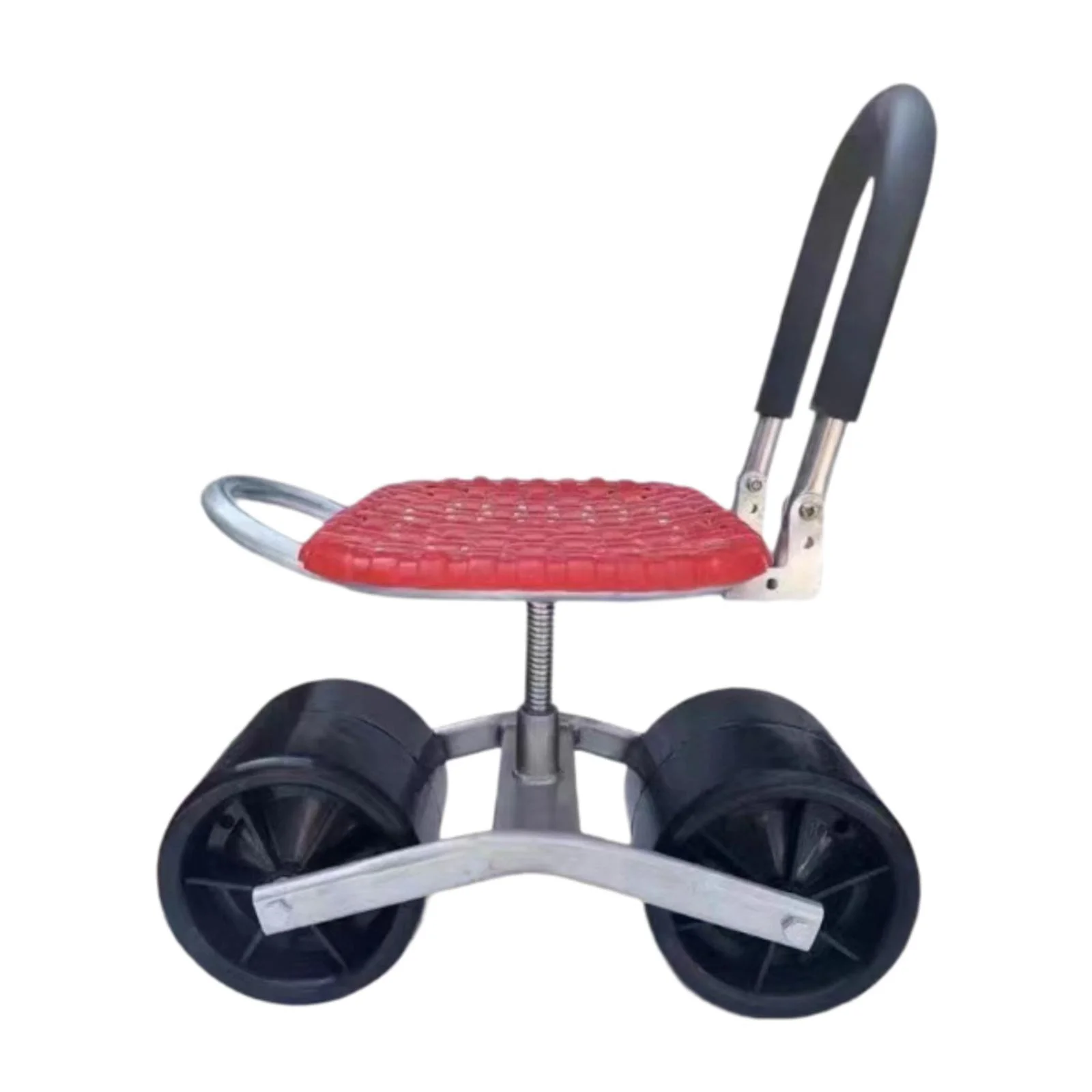 Tongina Garden Stool Working Seat Gardening Rolling Cart Weeding Stool Convenient for Gardener Planting Sturdy Woven PP Material Seat