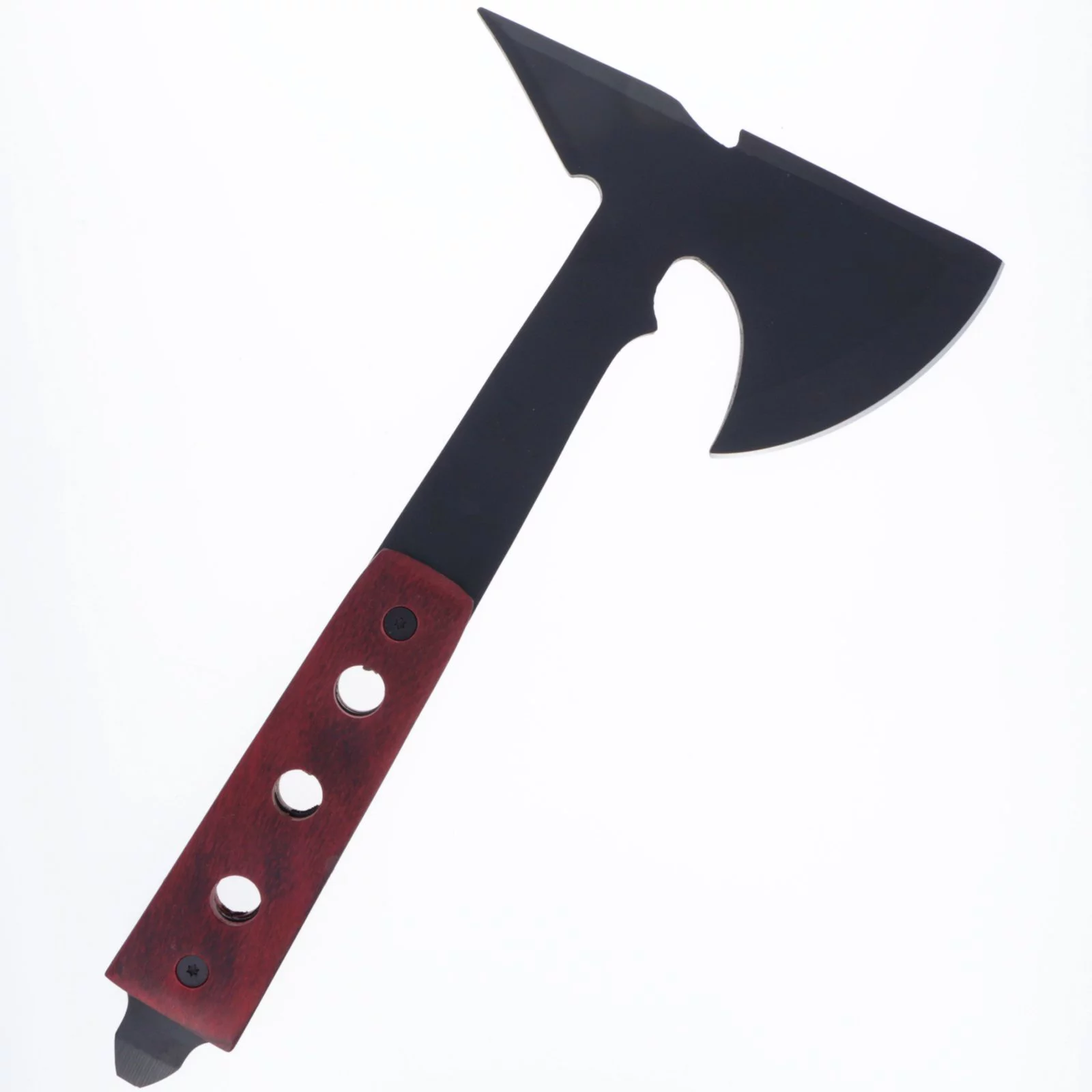 14 Inch Full Tang Camping Hatchet Axe with Wooden Handle, Ultra Lightweight