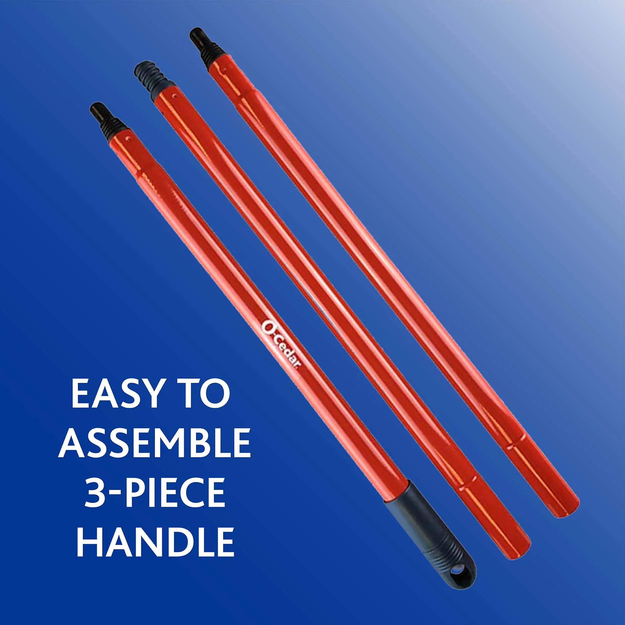 O-Cedar Microfiber Cloth Mop, Removes 99% of Bacteria with Just Water