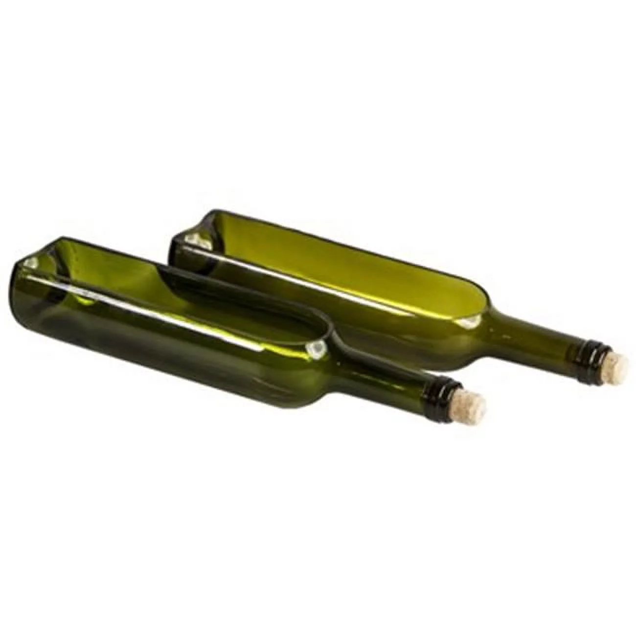 Gardener Select  12 x 3 in. Glass Bottle Planter Set - 2 Piece