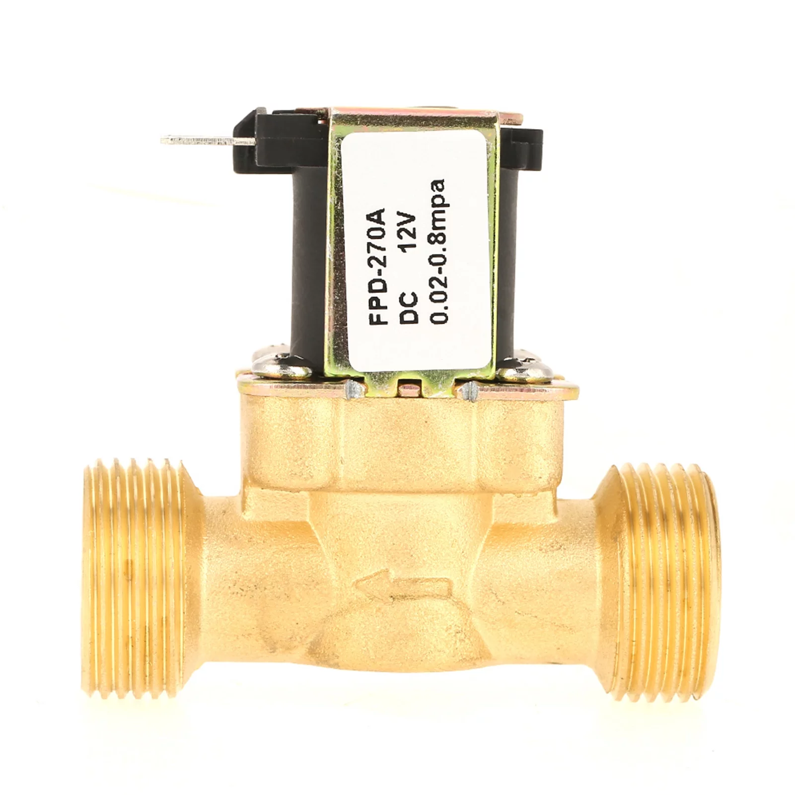DC 12V G3/4 Normally Closed Brass Electric Solenoid Valve for Water Air Gas Fuels
