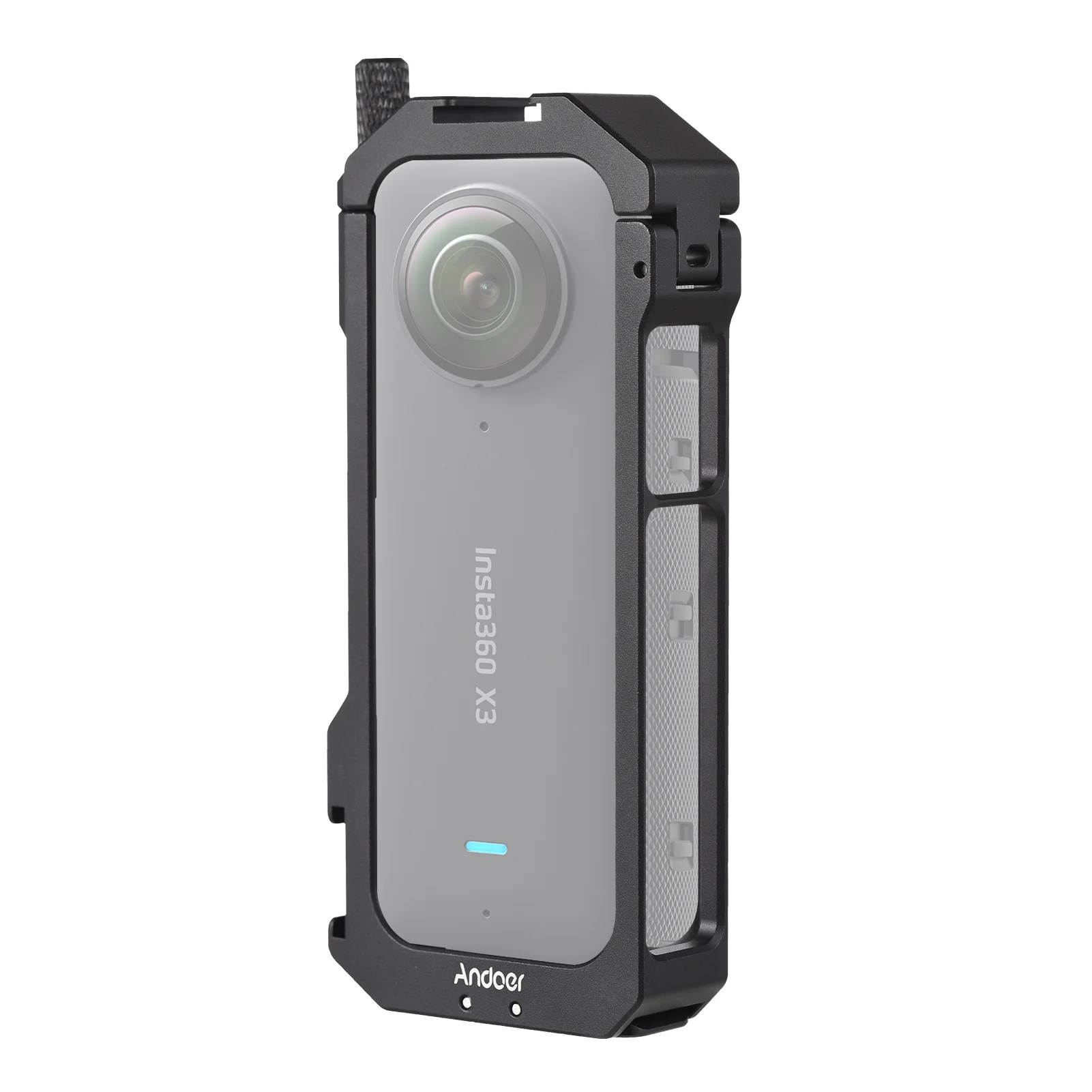 Andoer Video Cage,Camera Video Aluminum Panoramic Camera Video Alloy Dual Cold Camera X3 Metal Frame Camera Cold Metal Frame Dual Cold Metal Video Aluminum Alloy QISUO Alloy Cold Frame dsfen