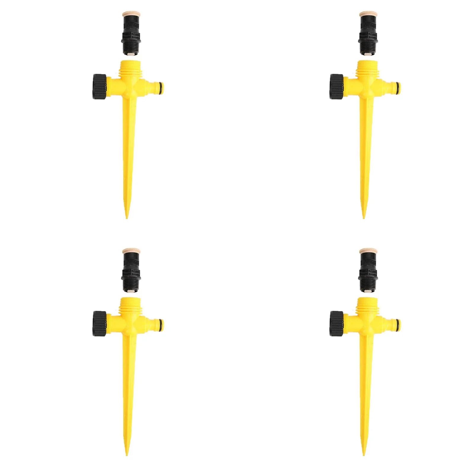 AaSFJEG Outdoor Decor Ground Insert Large 360° Rotating Automatic Sprinklers For Garden Irrigation Sprinklers Scatter And Atomize The Spray *4Pcs