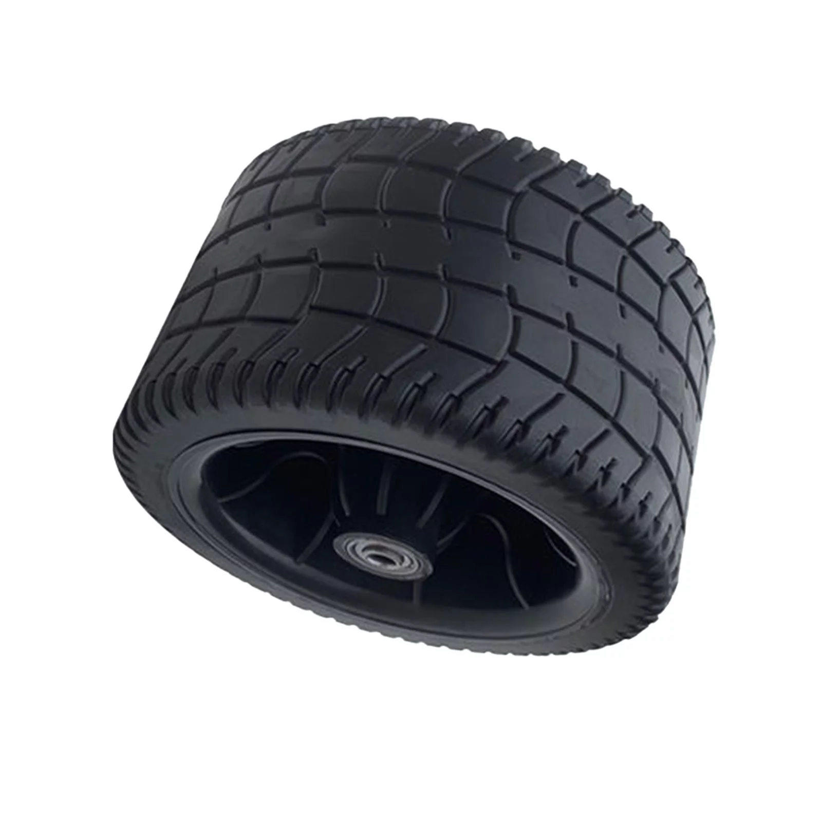4inch Wide Wagon Cart Wheel PP Tires Black for Hand Trucks and Yard Trailers