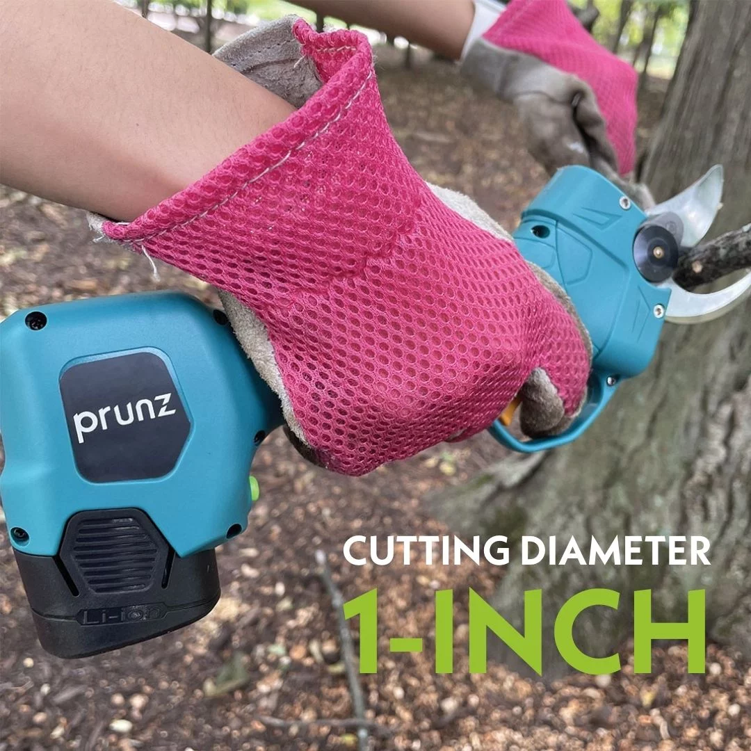 prunz Electric Bypass Pruning Shears, Rechargeable 14.4-Volt Lithium-Ion Battery