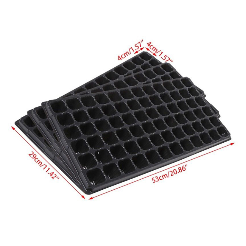 1  Seedling Tray Starter Plug Planting Planter Container Plastic Seedling Starter Trays Nursery Grow Box Tray Plant Flower Pot