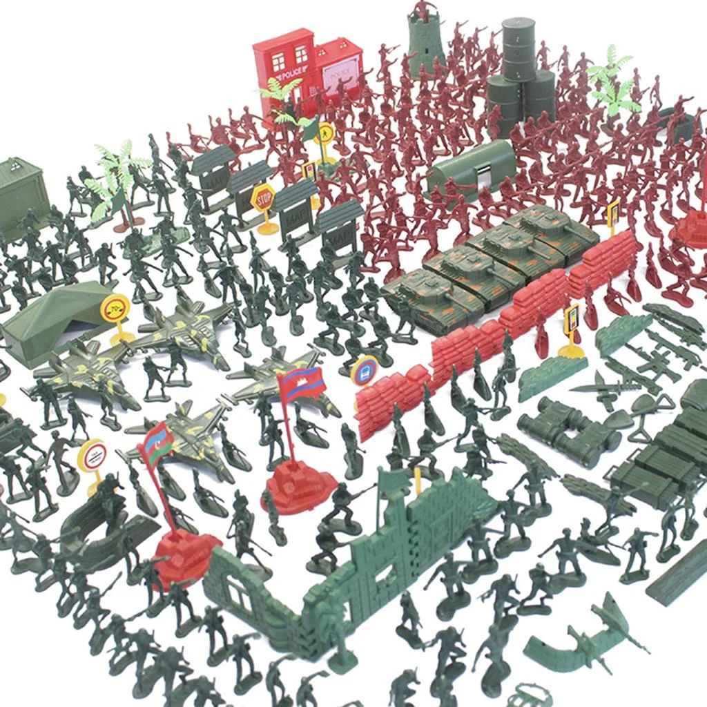 330 Pcs , Base Playset Toy 4cm Soldier Action Figures Battle Playset Figures Toy for kids for Boys Kids Children