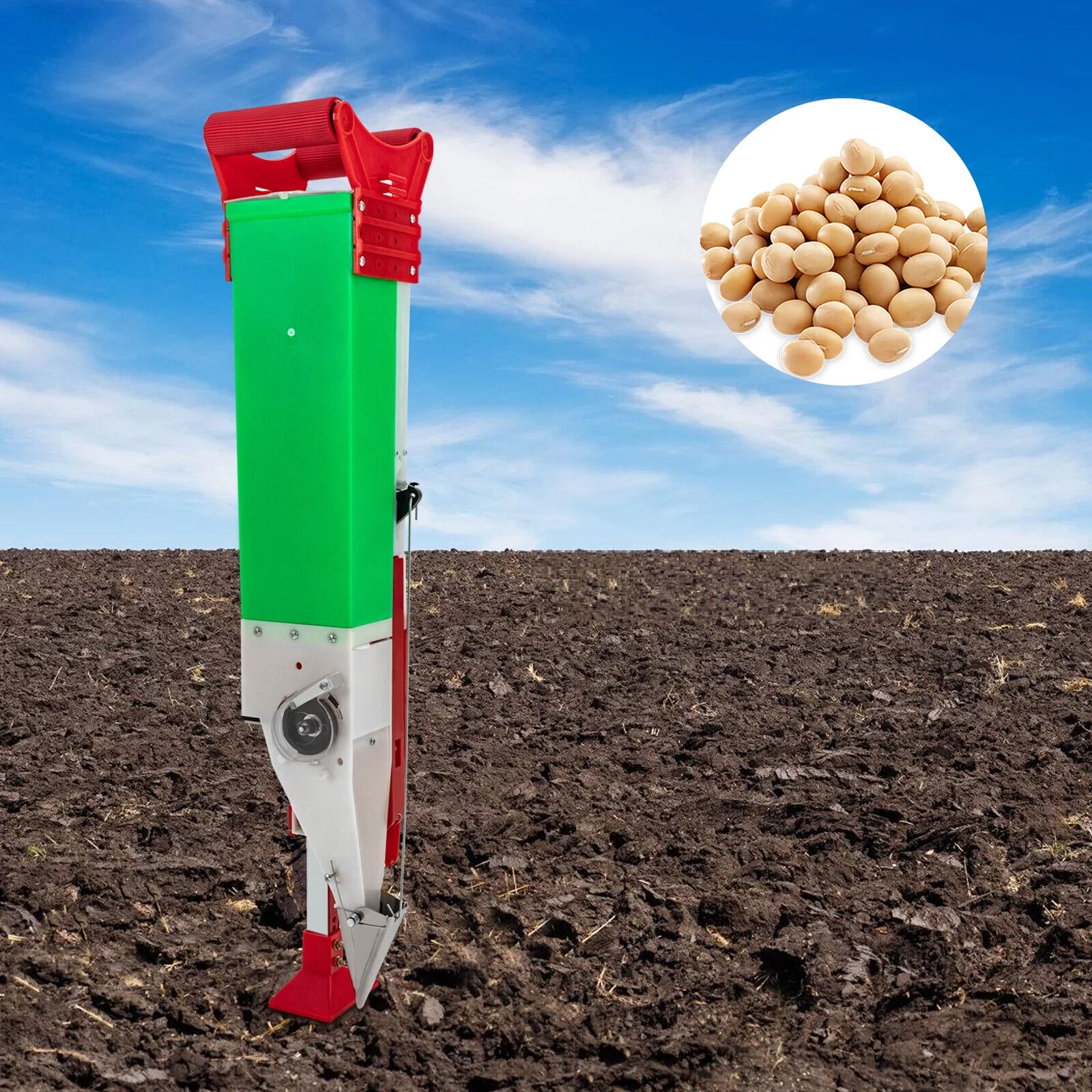 Miumaeov Planter Handheld Corn Peanut Seeder Seed Fertilizer Vegetable Garden Planter