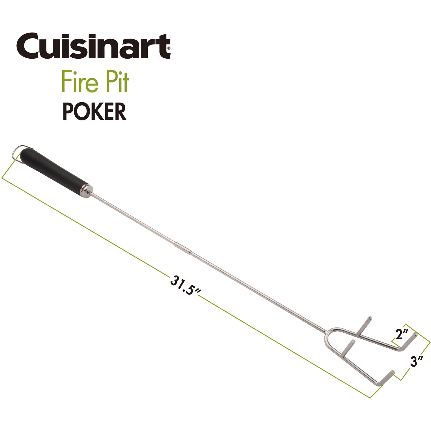 Cuisinart Fire Pit Poker, Steel, Plastic
