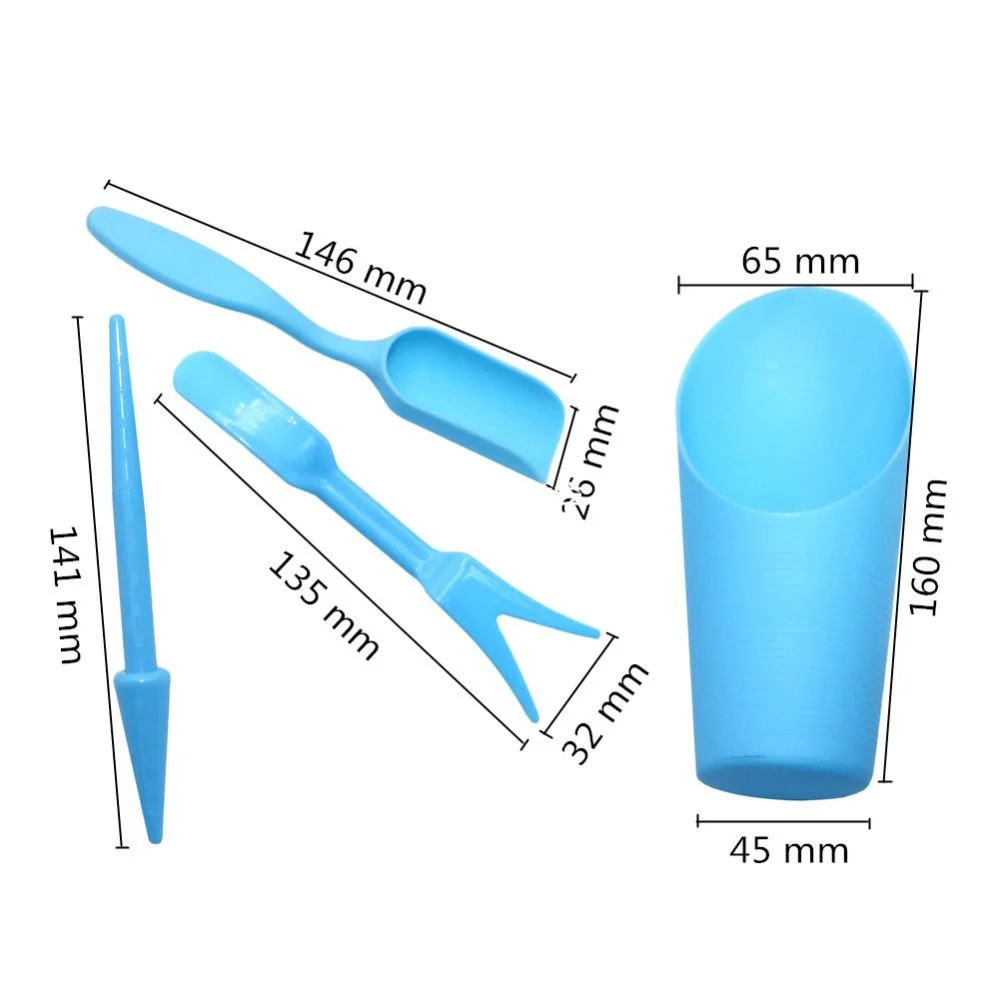 1Set Seedlings Bonsai Fertilizer Drilling Planted owing Device Planter Kit Garden Accessories Succulents Tool GREEN