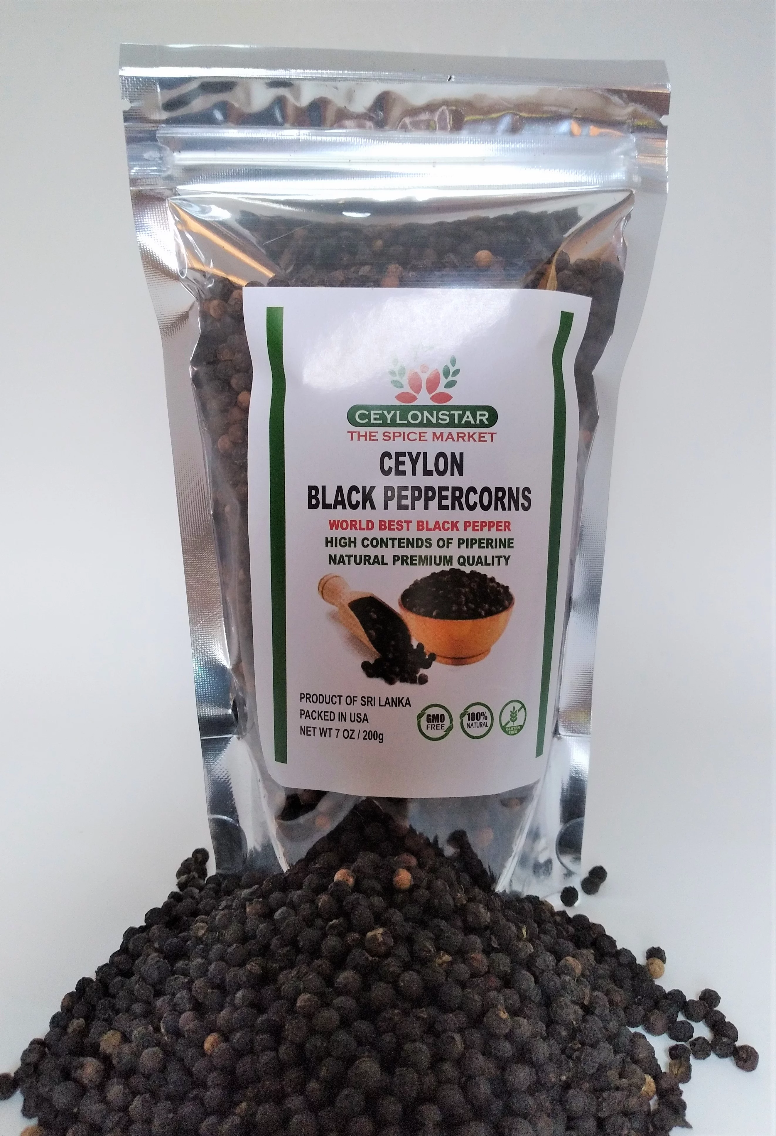 Ceylon black peppercorn (whole black pepper)