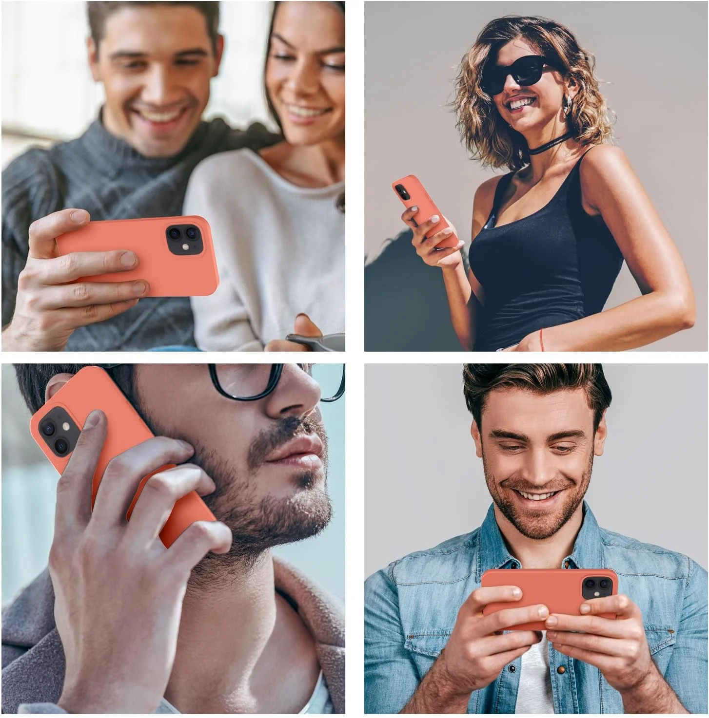 Cordking Designed for iPhone 12 Case, Designed for iPhone 12 Pro Case, Silicone Shockproof Phone Case with [Soft Anti-Scratch Microfiber Lining] 6.1 inch,Pink Pomelo