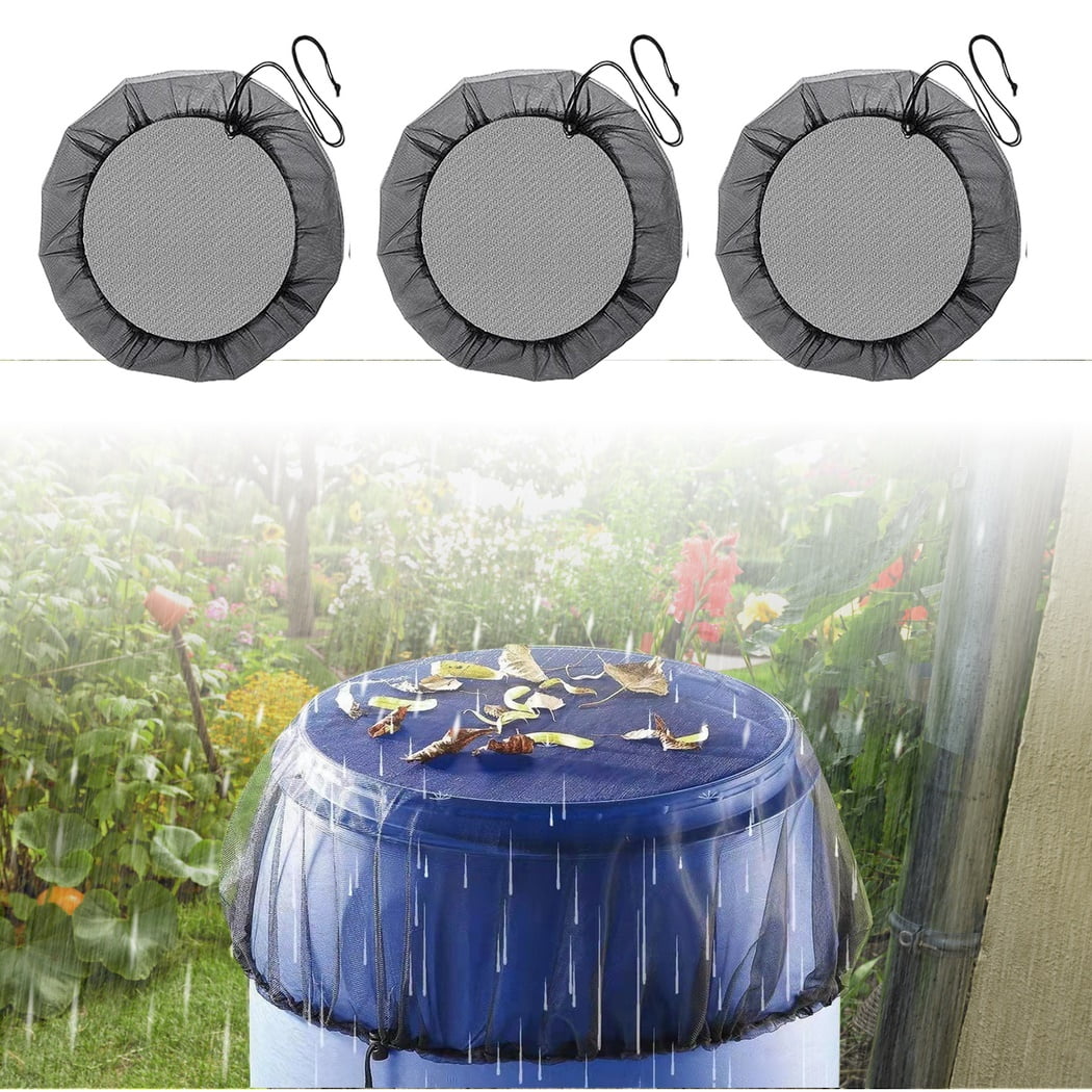 Rain Barrel Mesh Cover 3PCS, 37.4