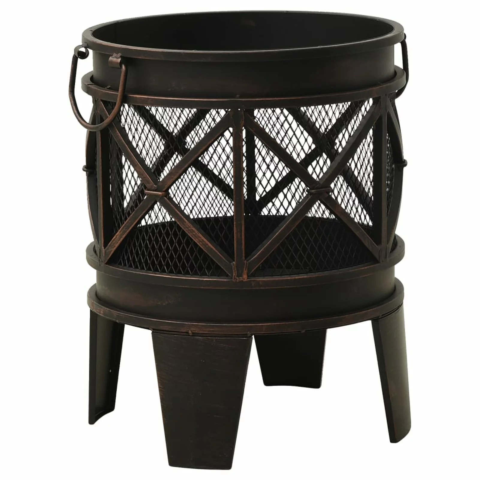 Andoer Rustic Fire Pit with heat-resistant painting 16.5