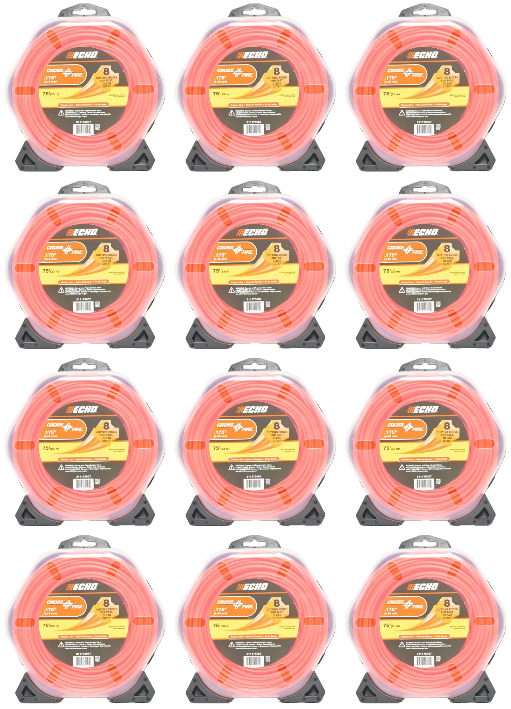Echo Genuine 12-Pack of Cross-Fire 1 Lb. Donut .175