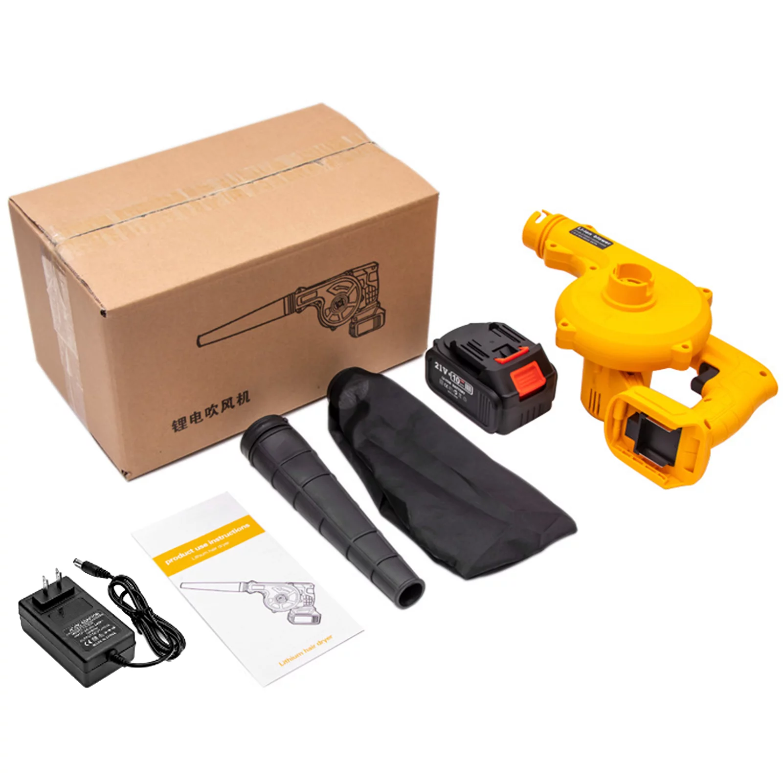 Dadypet Electric Blower,Blower 3000mAh Lithium Snow Leaf Blower Power Small Lithium Blower 3000mAh Small Hine Snow Blower 21V Blower Lawn Care Handheld IUPPA Snow Work Around LAOSHE Debris Snow Work