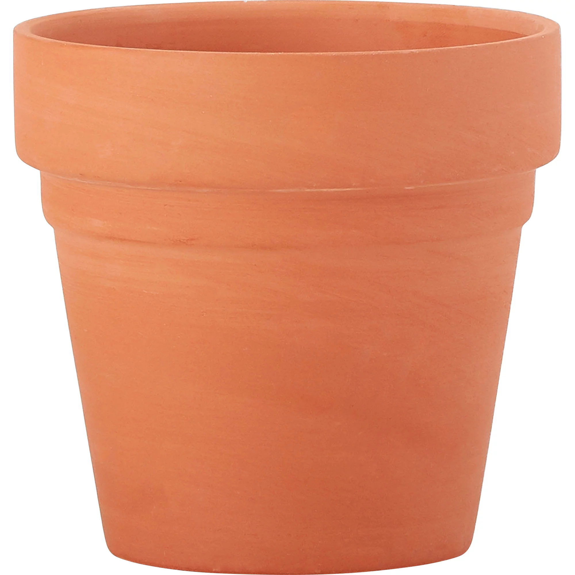 (4 pack) Plaid Unpainted Surface, Terracotta Flower Pot, 1 Piece, 3in