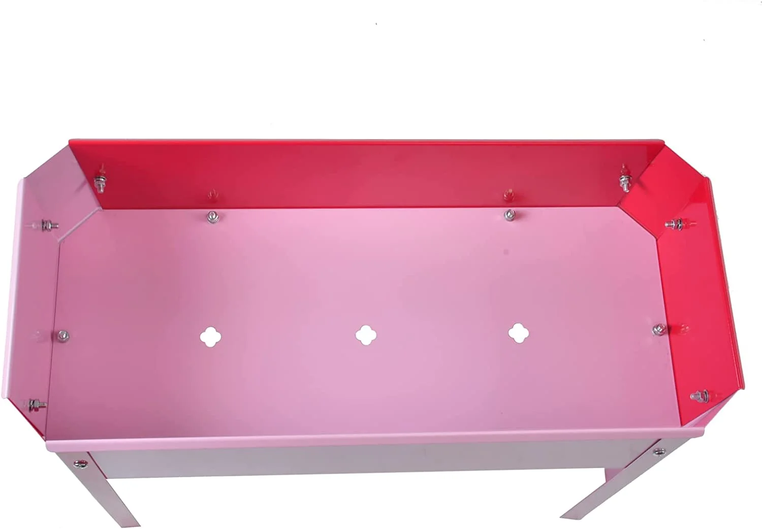 Tabaray Elevated Garden Beds Outdoor with Legs,Standing Planters for Outdoor Plants,Flowers,Backyard, Patio, Balcony,24×10.5×17.5in (Red and Pink)