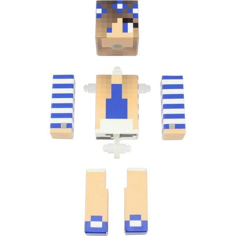 Blue Flower Girl Action Figure Toy, 4 Inch Custom Series Figurines by EnderToys