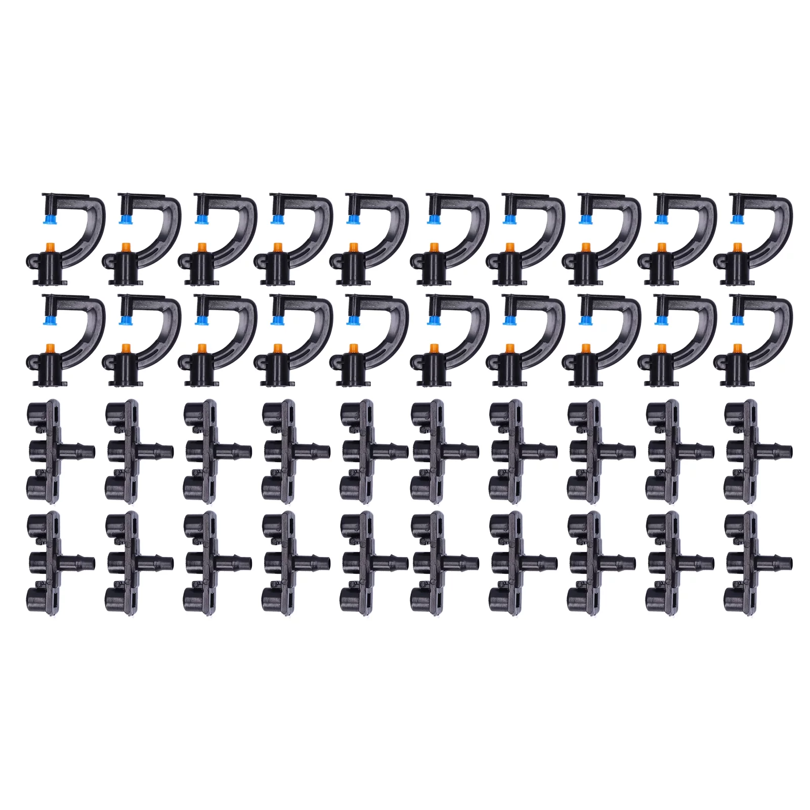 Jadeshay Spray Nozzle 20Set G‑Type Refractive Mist Nozzle Irrigation Sprinkler Head for Garden Greenhouse