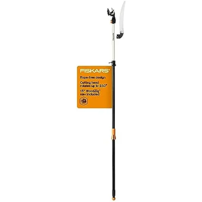 Nuegear 7.9-12 ft. Extendable Pole Tree Pruner & Trimmer with Rotating Head & Precision-Ground Steel Blade
