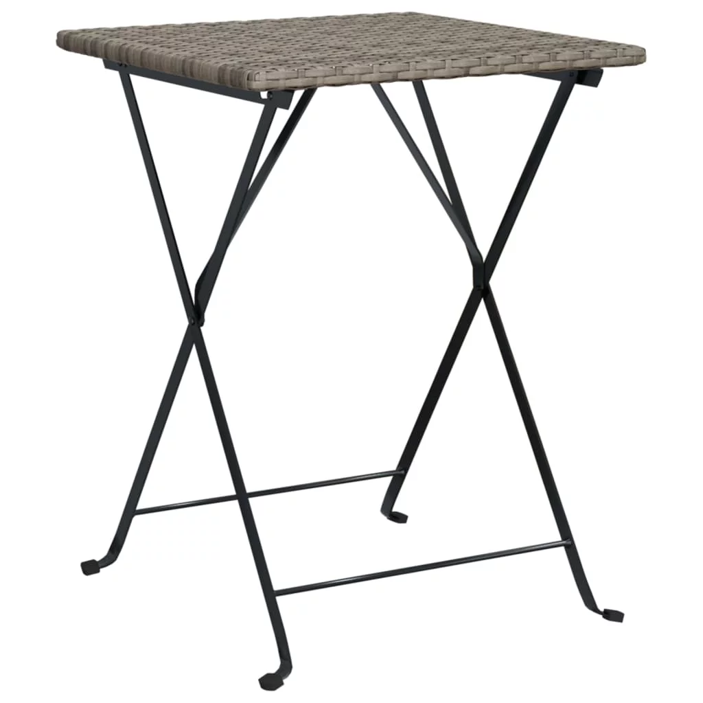 Tomshoo Folding Bistro Table Gray 21.7