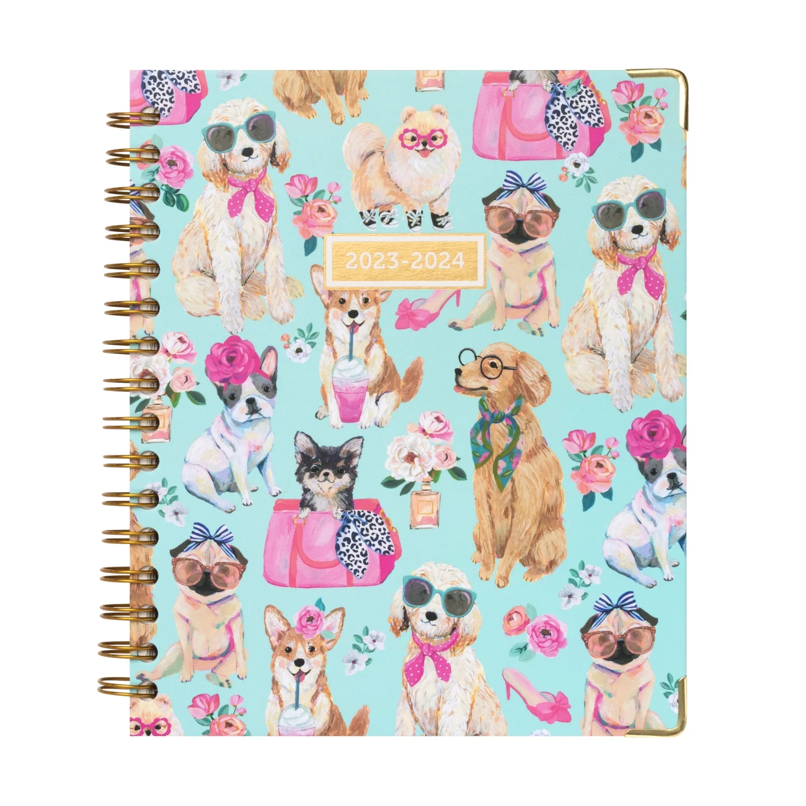 2023-2024 Mintgreen Weekly/Monthly Spiral Planner, 7.25
