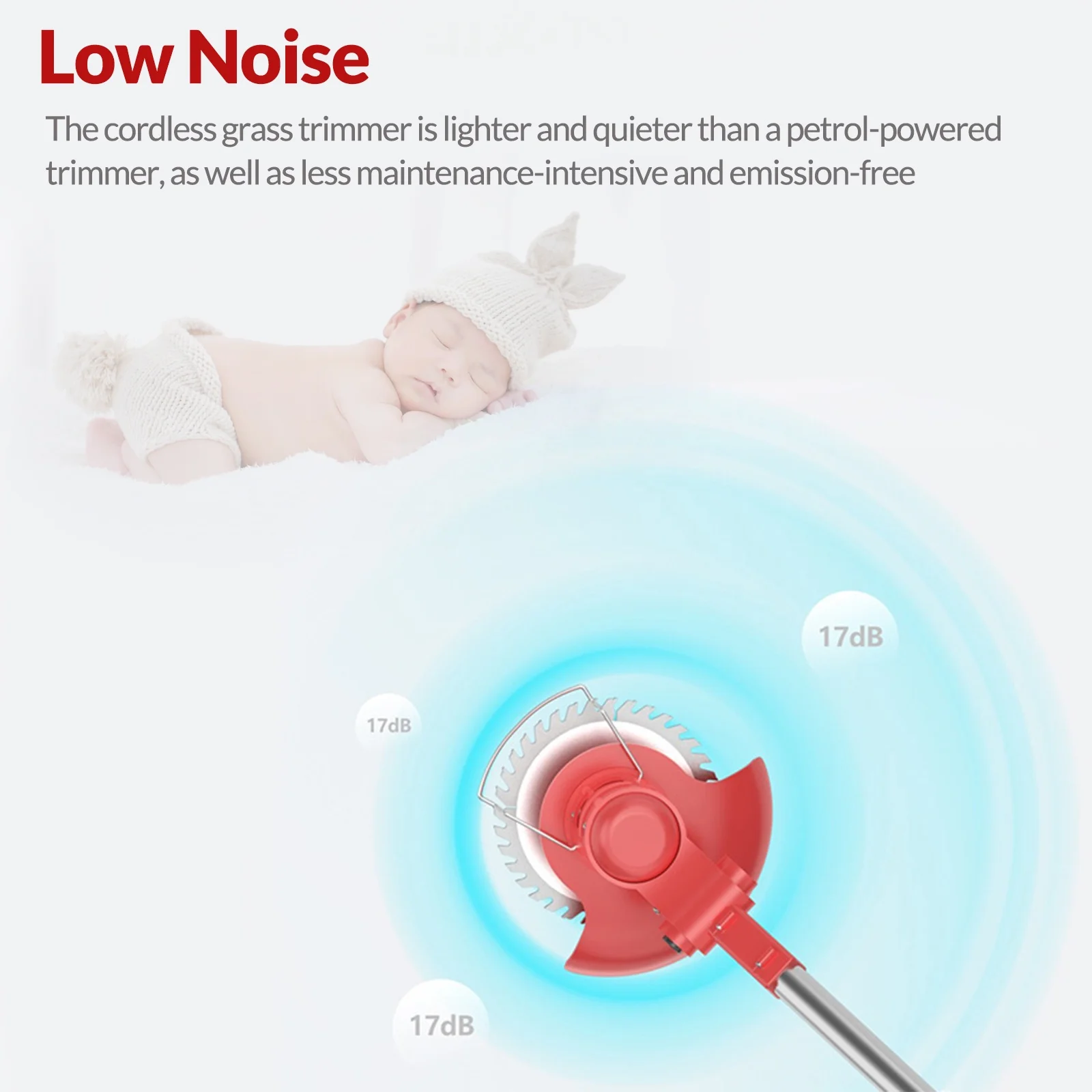 Grass Trimmer Electric Cordless W/Batteries, Battery Weed Wacker, Electric Weed Eater, 21V Cordless Lawn Trimmer Electric, Battery Grass Trimmer, Garden Trimming Tool Red