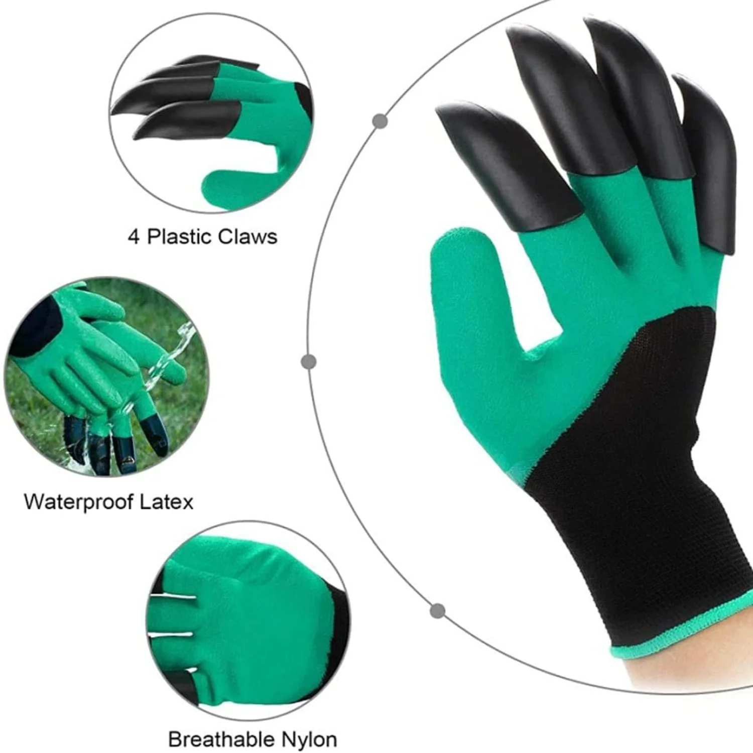 Hand-held Hoe/Hoe and Garden Hoe/Weeding Sickle  Sickle Garden Hoe The Hand Weeding Tool  and Comes with a Pair of Garden Gloves with Claws.