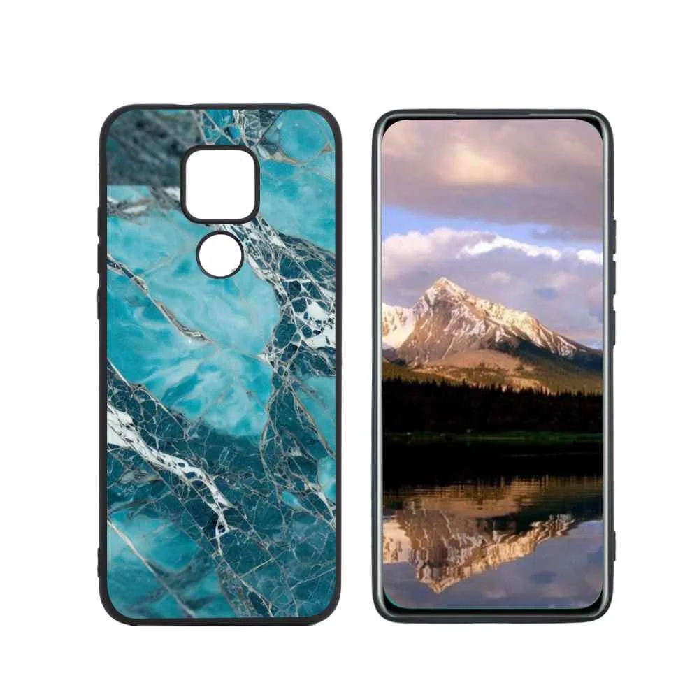 Compatible with Moto G Play 2021 Phone Case, Marble-Custom24 Case Men Women, Flexible Silicone Shockproof Case for Moto G Play 2021