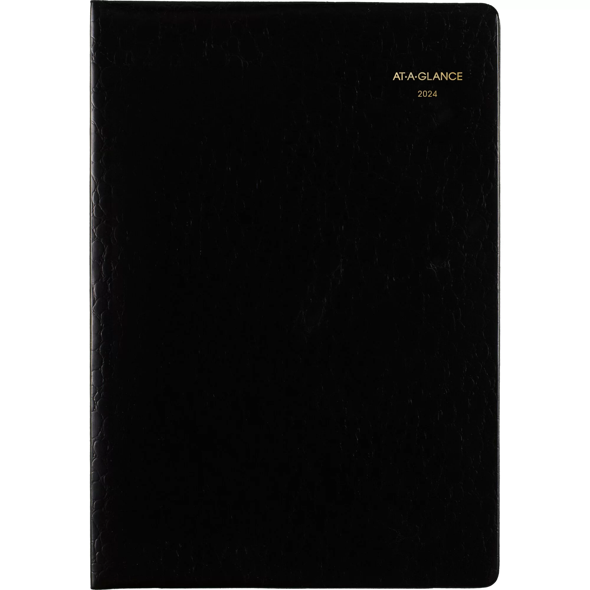AT-A-GLANCE Designer Cover 2024 Monthly Planner Black Large 7 x 10 - Monthly