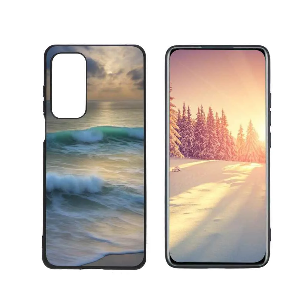 Ocean-wave-tranquility-2 Phone Case, Degined for Motorola MOTO Edge 5G UW Case Men Women, Flexible Silicone Shockproof Case for Motorola MOTO Edge 5G UW