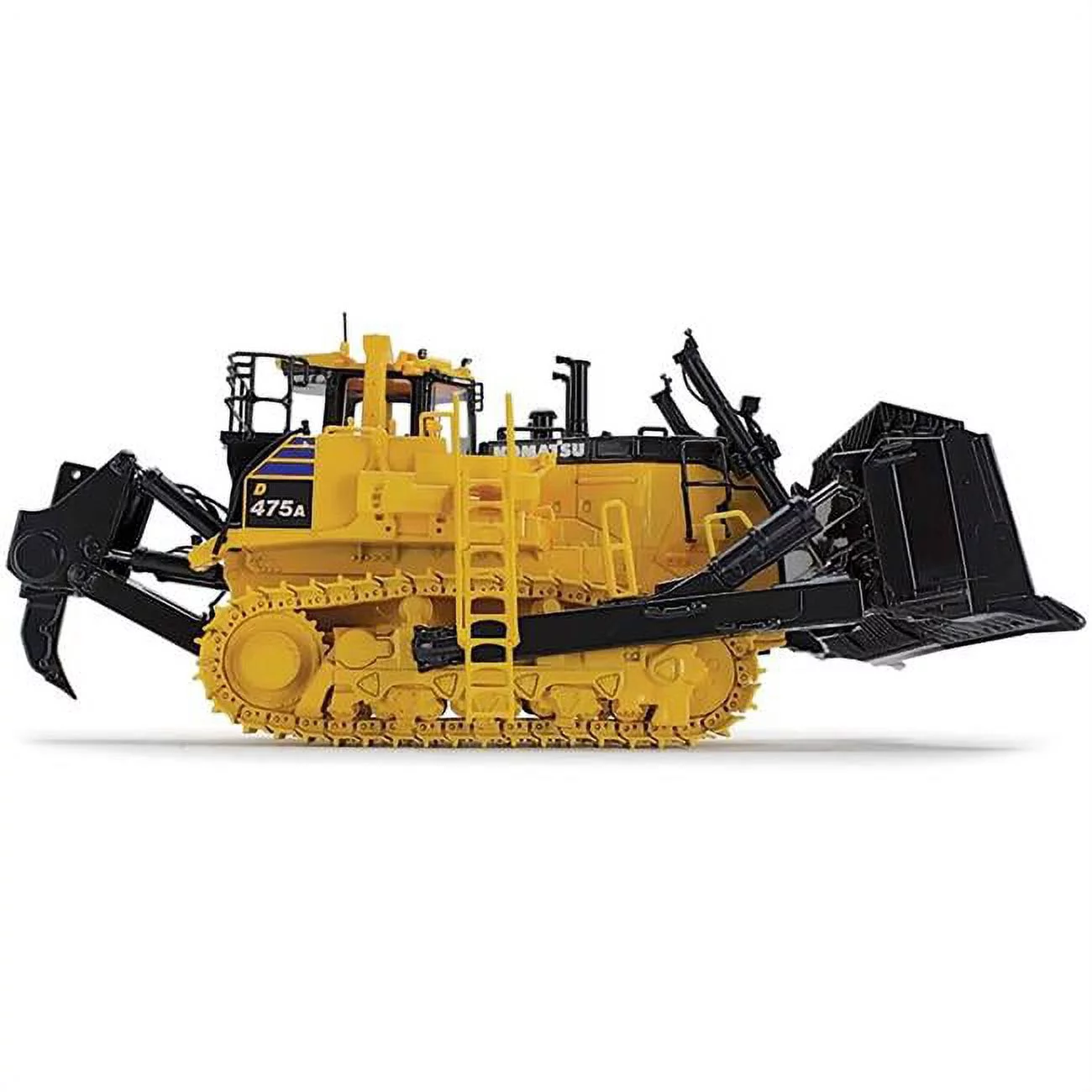 Komatsu D475A-8 with Ripper 1 by 50 Scale Diecast Model Dozer, Yellow