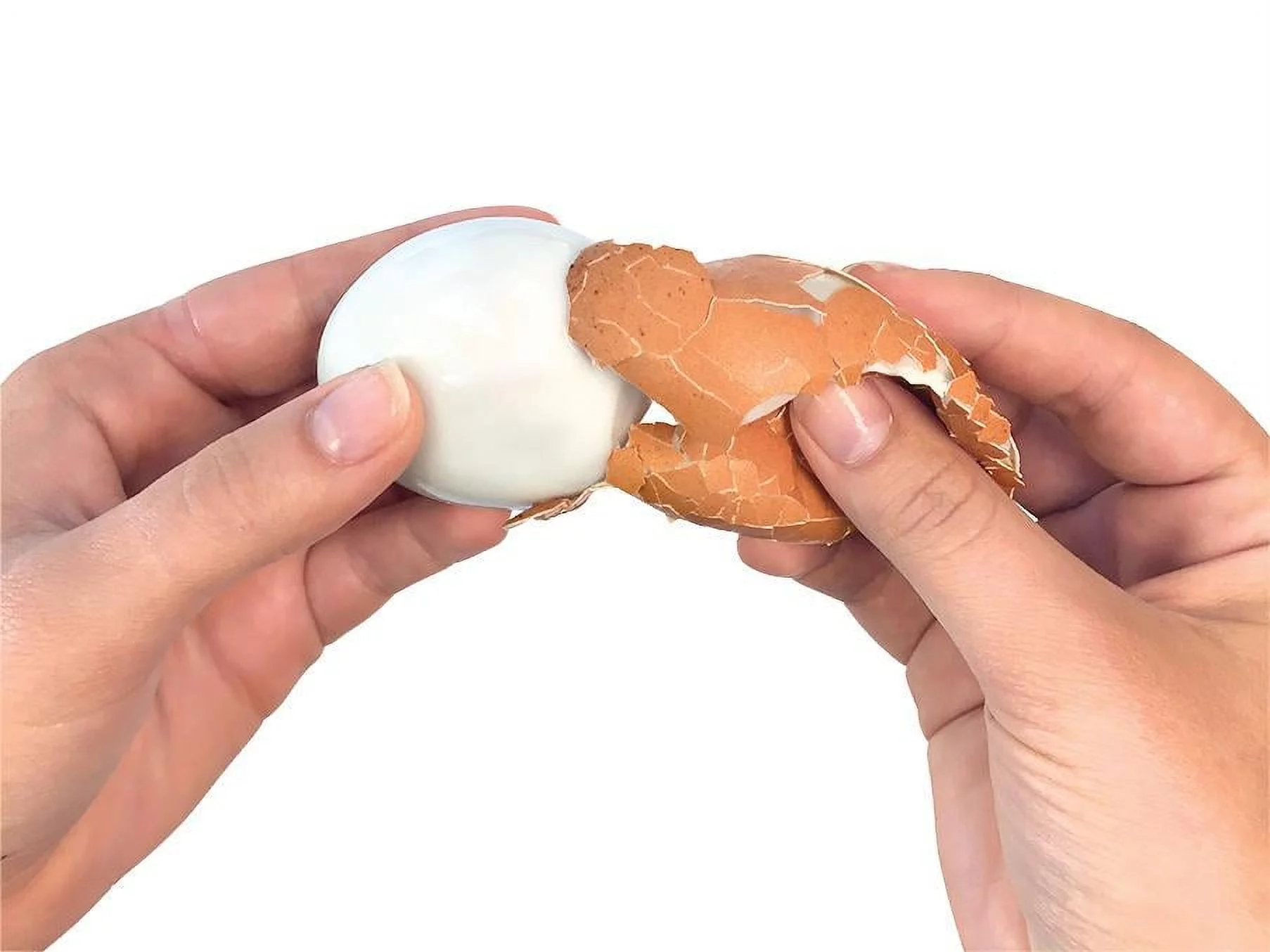 Negg Hard-Boiled Egg Peeler - White