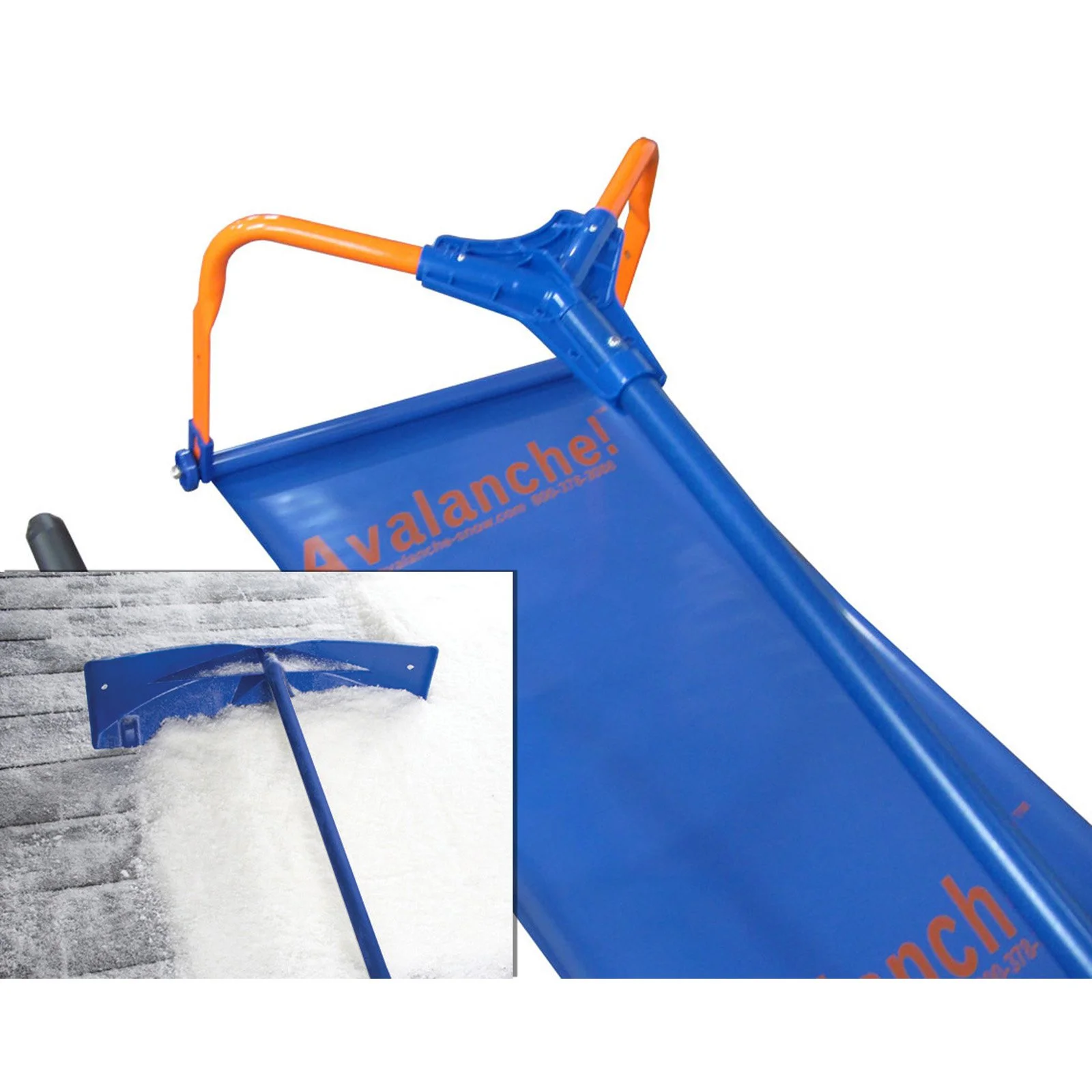 Avalanche! Snow Roof Rake Premium 1000 Package: Easy Snow Removal Combining Complete Original 500 with Rake Head with Wheels and Adapter for Easy Conversion for Better Access to Valleys