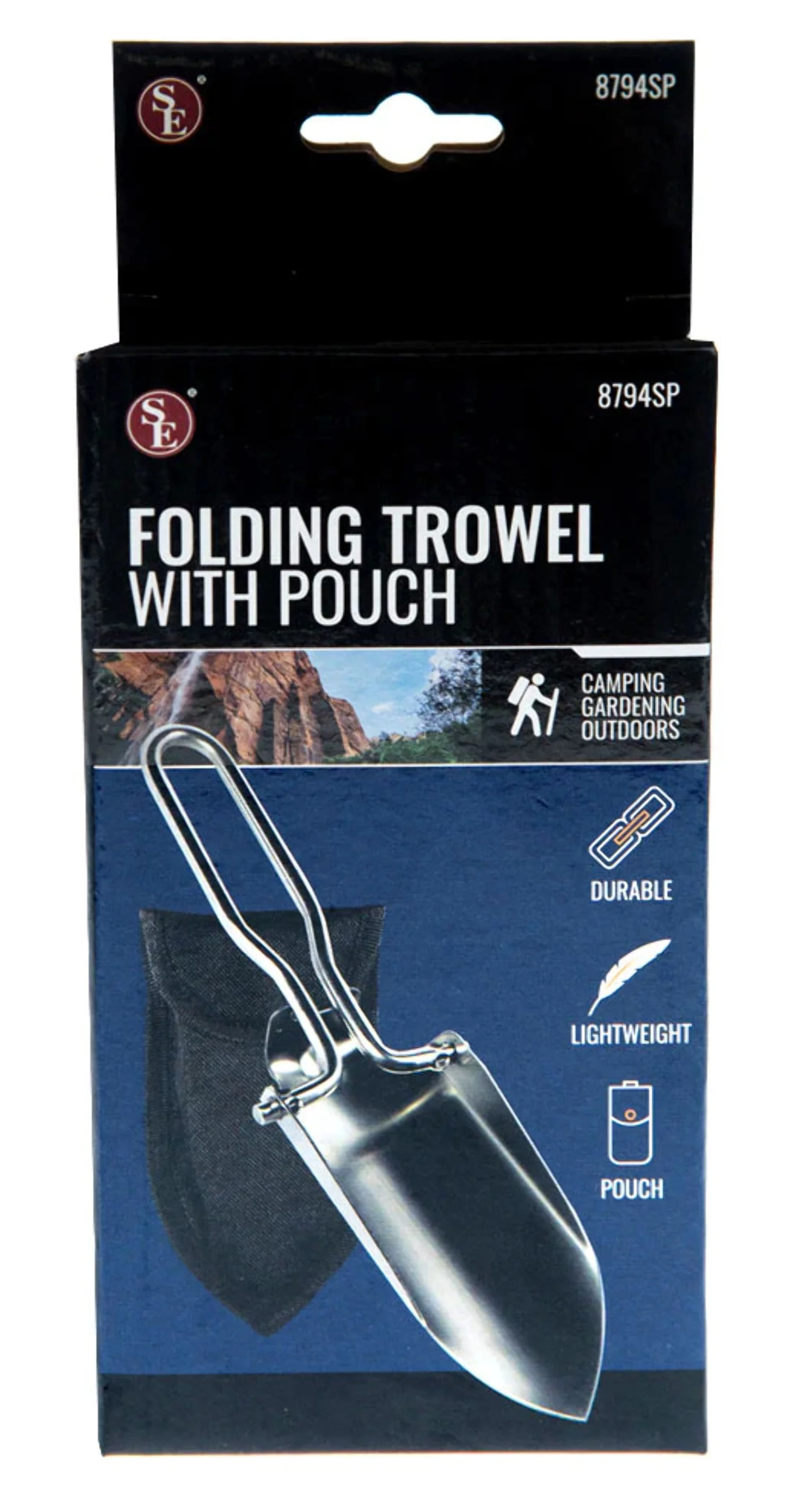 Mini Stainless Steel Folding Trowel | With Pouch