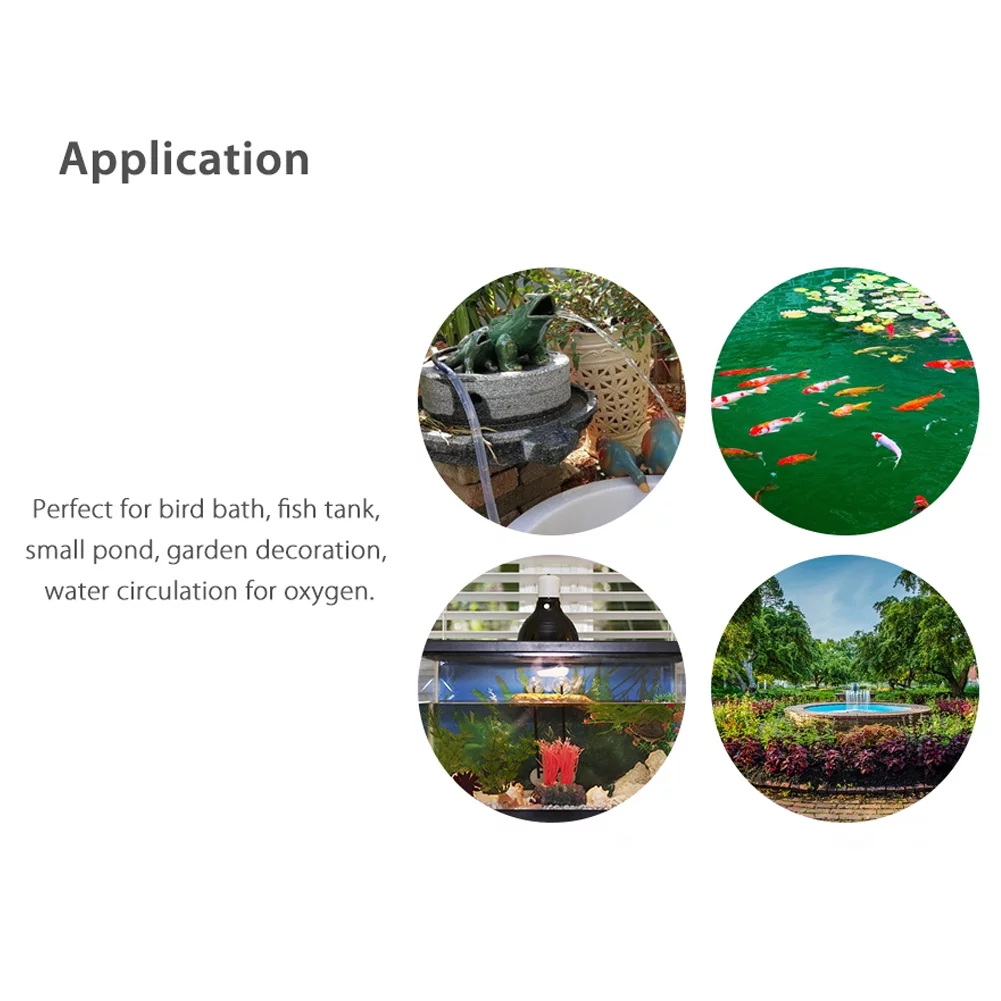 Uadme 1.4W Solar Powered Panel - Submersible Water Panel Fountain Pump Pond Pool Fountain Kit