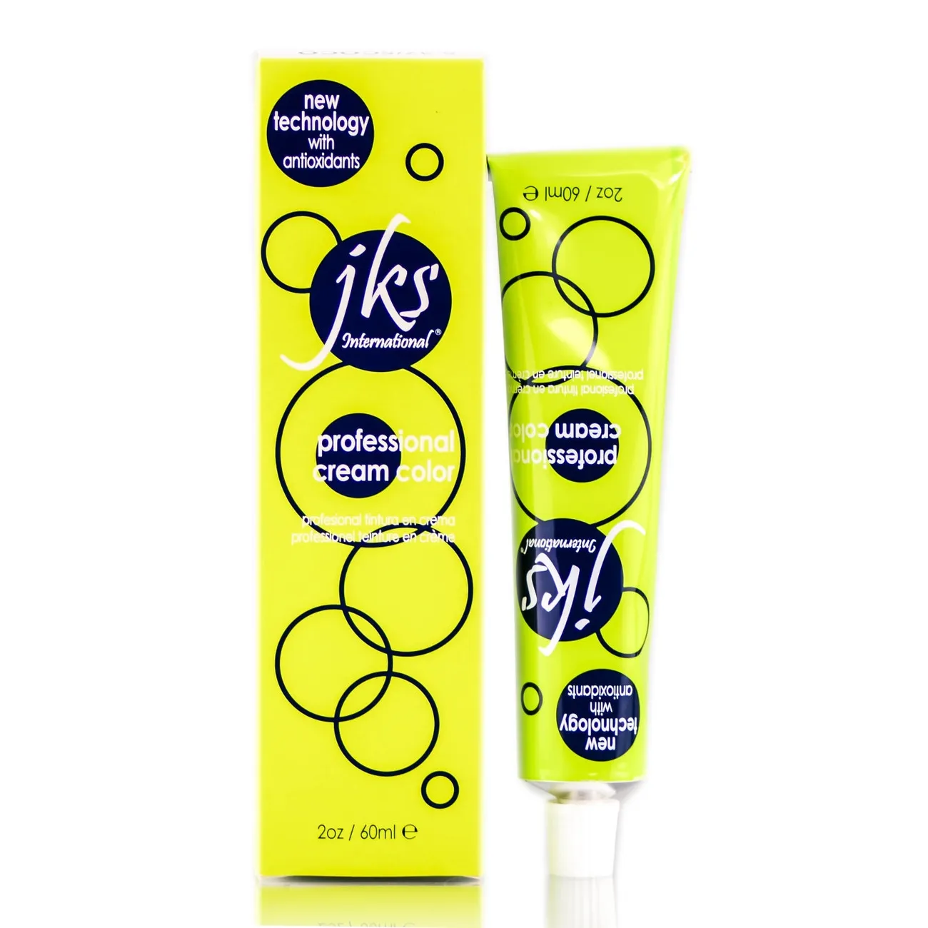 Jks International 6.31/6NB Dark Golden Ash Blonde Professional Permanent Cream Color 2 Ounce 60 Milliliters