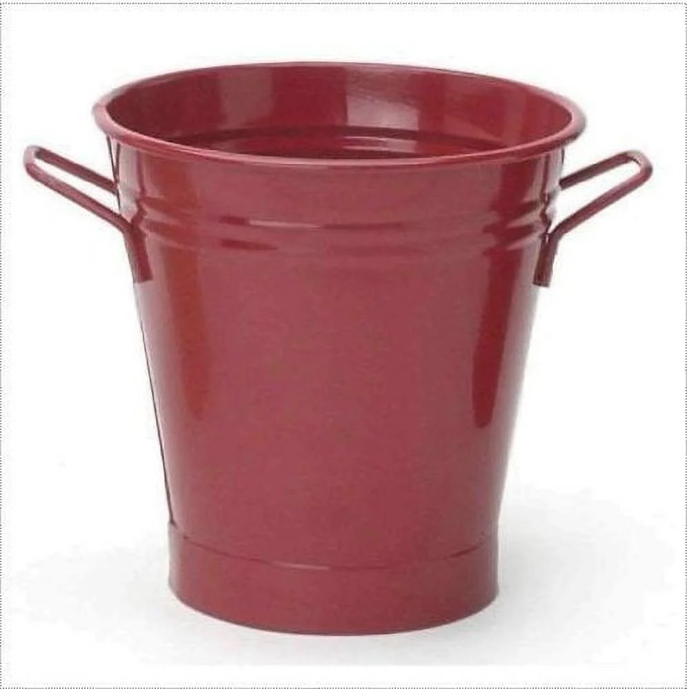 Houston International 8135E XR 7-Inch Steel Planter, Red