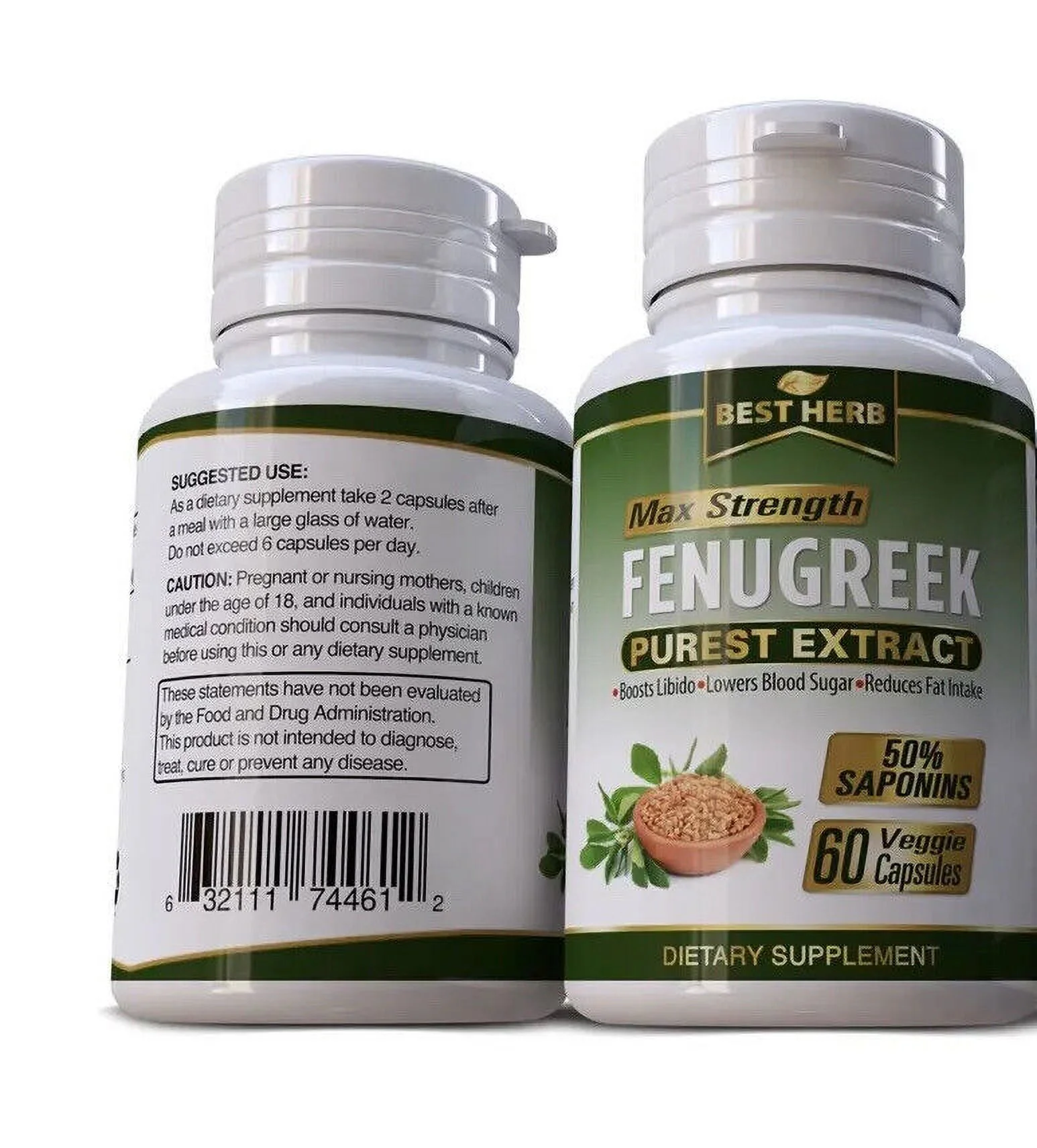 Fenugreek Seed Purest Extract Sexual Health Pills Testosterone Libido Capsules