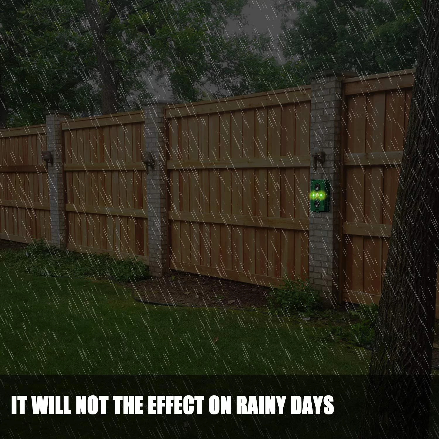 Ultrasonic Animal Repeller Waterproof Solar Powered Rodent Repeller with PIR Motion Activated Flashing LED Light, Repel Dogs, Cat, Squirrels, Raccoon, Rabbit, Skunks, Wild Boars