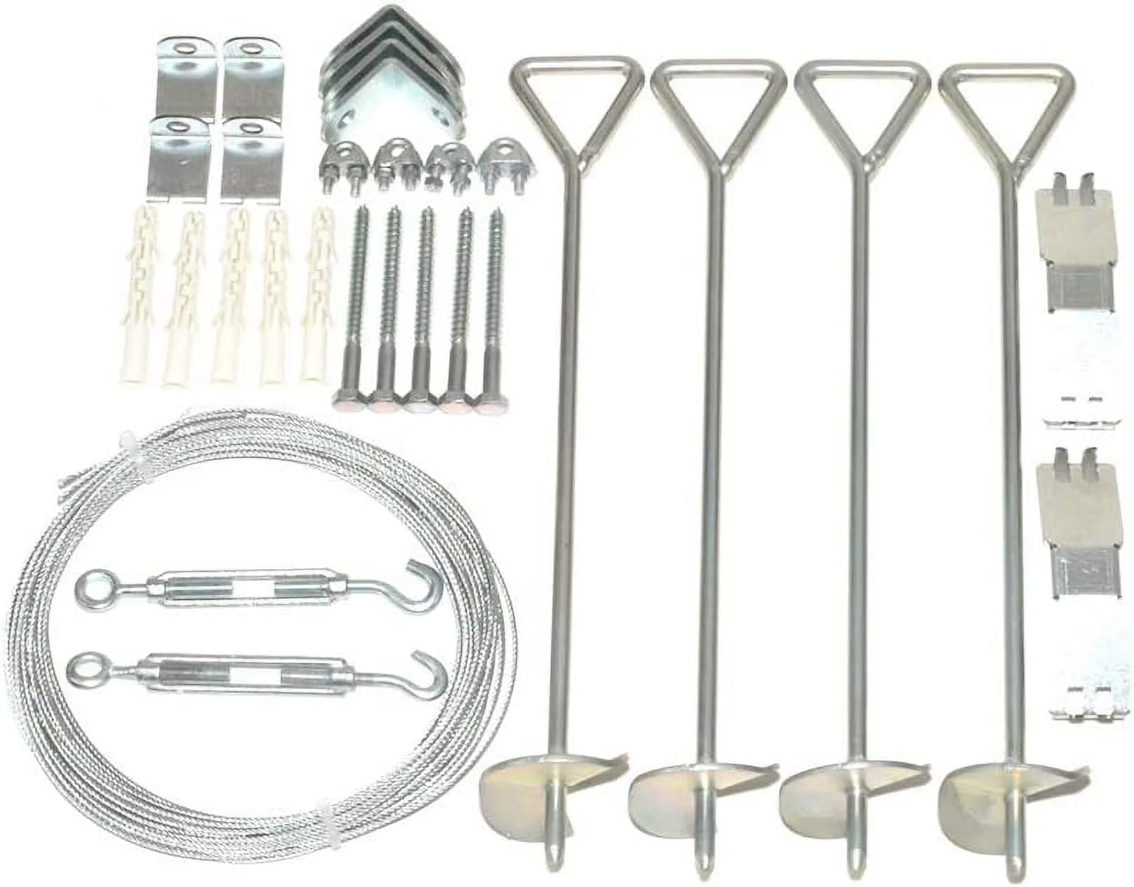 Canopia Anchor Kit For Canopia Snap & Grow Greenhouses,Silver