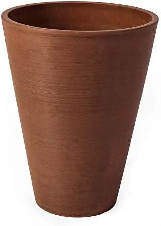 Valencia Round Planter Pot,10 X 13-Inch Height, Textured Terra Cotta,16725,10 By 12.75-Inch