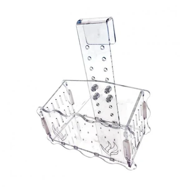 perfeclan Aquarium Planter Cup, Aquatic Plant Pot, Tank Decoration, Hanging Landscape Clear Plant Water Grass Plant Cup Grass Holder M