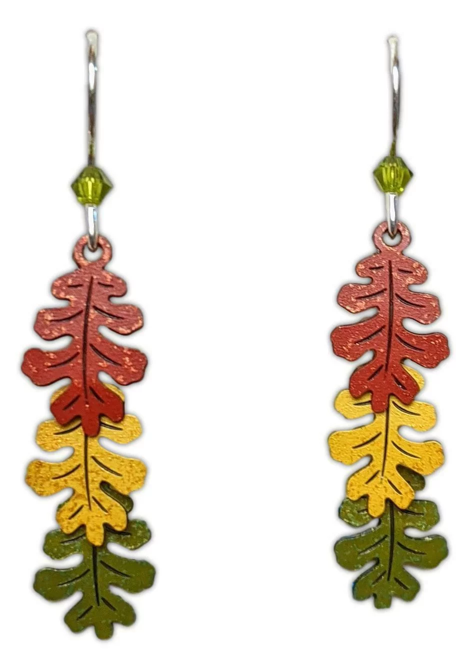 OAK LEAVES Hypo-Allergenic Earrings, Sterling Silver Plated, by Sienna Sky